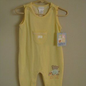 Carters baby 6-9 Month Just One Year Yellow Romper